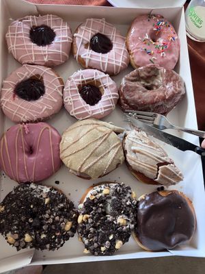 A dozen nice fresh ones   at Bitchin Donuts in Albany