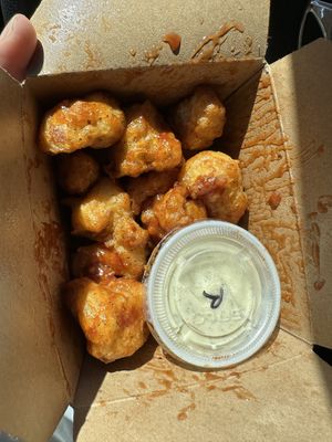 BBQ wings  at Bitchin Donuts in Albany