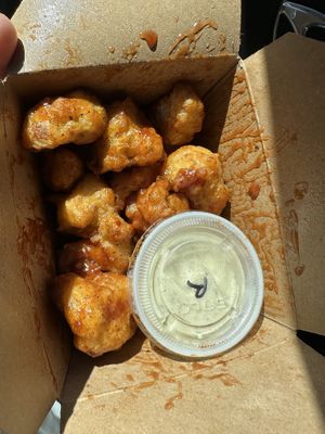 BBQ wings  at Bitchin Donuts in Albany