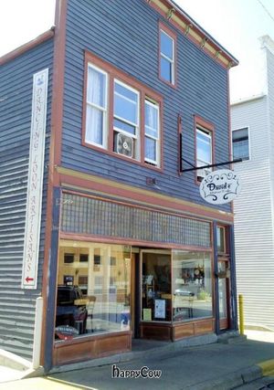 storefront at David's Delicatessen in New Buffalo