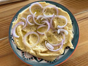 Split pea dip  at To Tzitziki Sto Almiriki in Crete