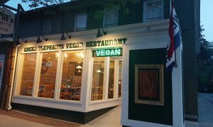 BYOB, quick to bring a wine bucket at Green Elephants Thai Vegan in Watkins Glen