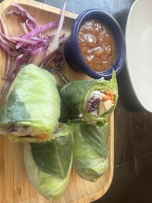 Summer roll   at Green Elephants Thai Vegan in Watkins Glen