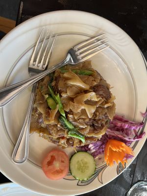 It’s been 3 days and I’m still dreaming of this pad see ew  at Green Elephants Thai Vegan in Watkins Glen