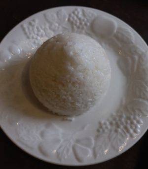 Jasmine rice at Green Elephants Thai Vegan in Watkins Glen