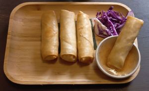 Spring rolls at Green Elephants Thai Vegan in Watkins Glen