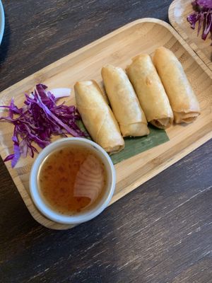 Crispy Spring Rolls  at Green Elephants Thai Vegan in Watkins Glen