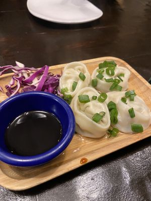 Steamed dumplings  at Green Elephants Thai Vegan in Watkins Glen