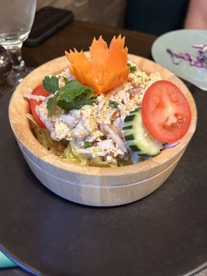 Tofu larb  at Green Elephants Thai Vegan in Watkins Glen