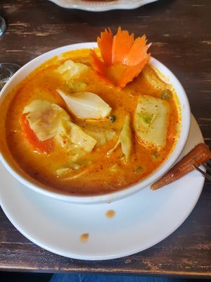 Curry at Green Elephants Thai Vegan in Watkins Glen