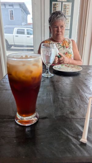 Thai ice tea at Green Elephants Thai Vegan in Watkins Glen