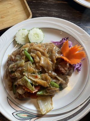 Pad see ew  at Green Elephants Thai Vegan in Watkins Glen