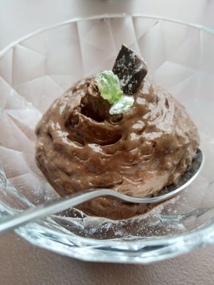 chocolate mousse at Must Be Loof in Ghent