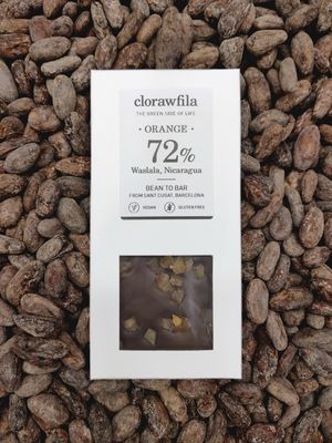 Chocolate Bean to Bar con naranja confitada ecológica at Clorawfila in Sant Cugat Del Valles