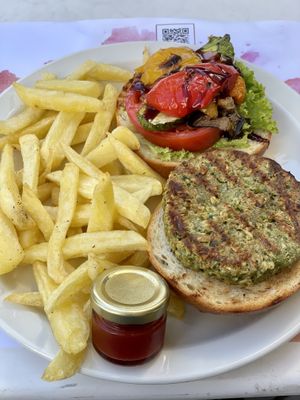 Vegan Burger  at Sin Athina  in Athens