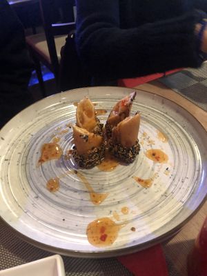 Taro roll  at Long Jin in Novara