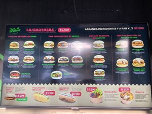 Impression of the menu. See the whole menu online!  at Vegan Brothers in Concepcion