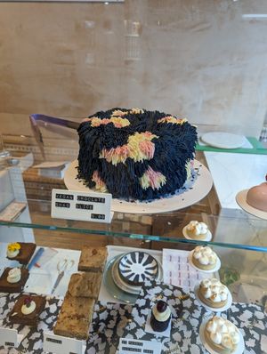 Vegan chocolate cake at The Proof in East London