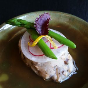 lotus dumpling at Ronin Dining Supper Club in Godalming
