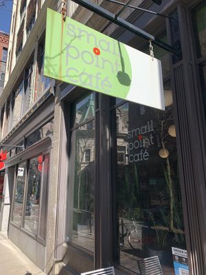 Charming  cool vibes spot  at Small Point Café in Providence