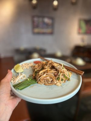 Vegan pad Thai   at La Moi Plant-Based Restaurant in Ho Chi Minh City