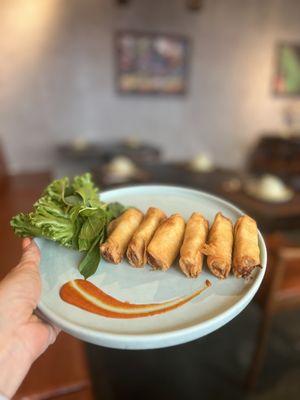  Egan spring rolls   at La Moi Plant-Based Restaurant in Ho Chi Minh City