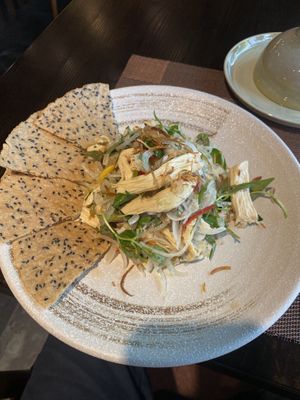 “Chicken” salad   at La Moi Plant-Based Restaurant in Ho Chi Minh City