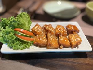 Vegan spare ribs  at La Moi Plant-Based Restaurant in Ho Chi Minh City