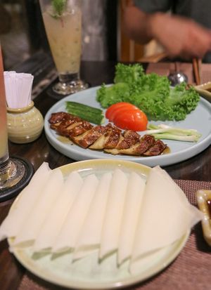 peking duck at La Moi Plant-Based Restaurant in Ho Chi Minh City