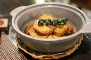 deep fried mushrooms at La Moi Plant-Based Restaurant in Ho Chi Minh City