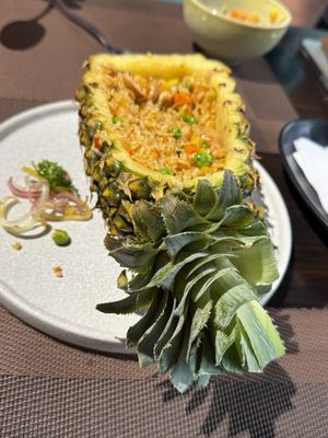 Pineapple Fried Ricee  at La Moi Plant-Based Restaurant in Ho Chi Minh City
