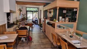 Interior at Greens&Beans  in Bruges