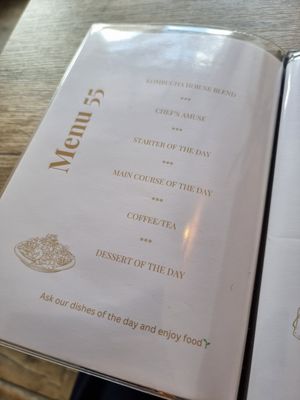 Menu 55€ at Greens&Beans  in Bruges