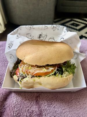 The Vegan One bagel   at HERE-O Donuts  in Abu Dhabi