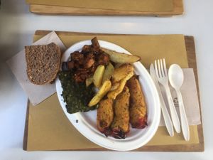 A large plate from the buffet  at Radicetonda - Via Spallanzani in Milan