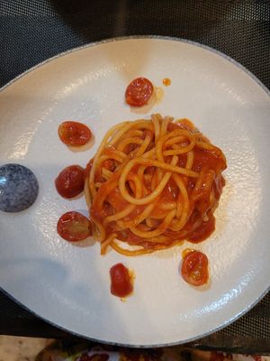 spaghetti pomodoro at Pasta Story in Chiang Mai
