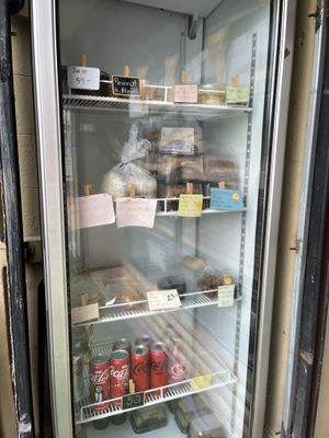 Some frozen products  at Green Hand Vegetarian and Vegan Food in Chiang Mai