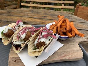 Great  at Woodlands Cafe in Bangor