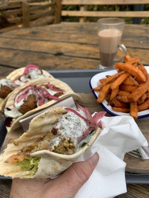   at Woodlands Cafe in Bangor