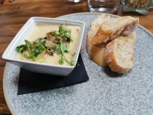Mushroom with cream at L'Osteria Italiana in York