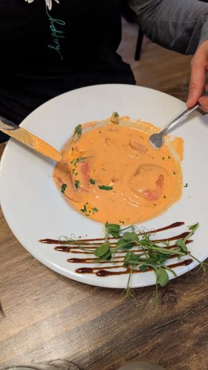 vegan ravioli at L'Osteria Italiana in York