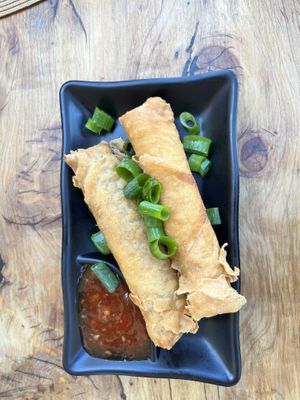 Veggie spring rolls  at Chopstix  in Lorne