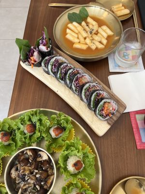 some vegan dishes  at MEU TEMPO in Porto