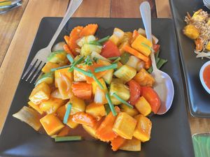 Sweet and sour tofu   at Mama in Phuket