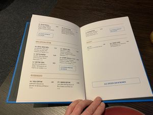 Menu  at Ganesh in Falkensee