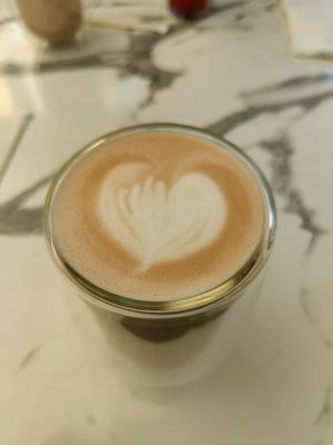 Coconut latte ☕ 🥥 at Love Cafe in Alanya