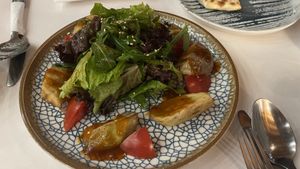 aubergine salad  at Chalet  in Bukhara
