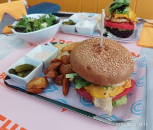 Gluten free Vegan Chicken at Bolero Fitburger in Sofia