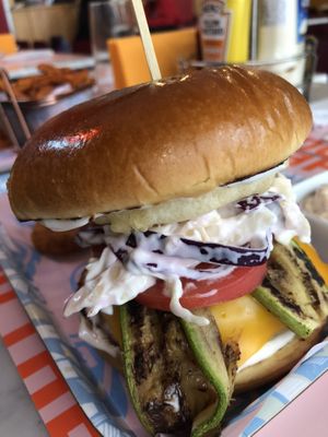 The veggie burger   at Bolero Fitburger in Sofia
