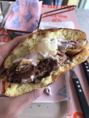 The veggie burger   at Bolero Fitburger in Sofia